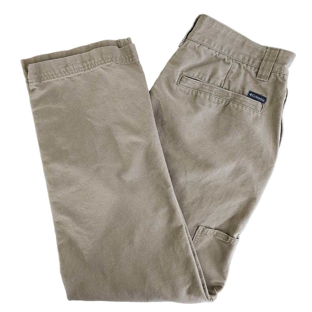 Columbia Men's Khaki Outdoor Hiking Trail‎ Utility Pants | Waist 34 | FLAWS